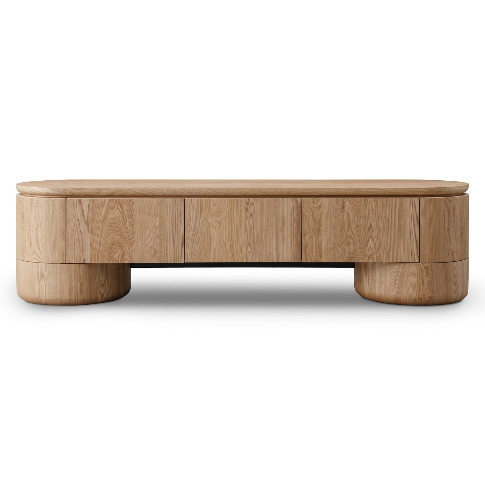 Ocean Entertainment Unit 3 Door Oak