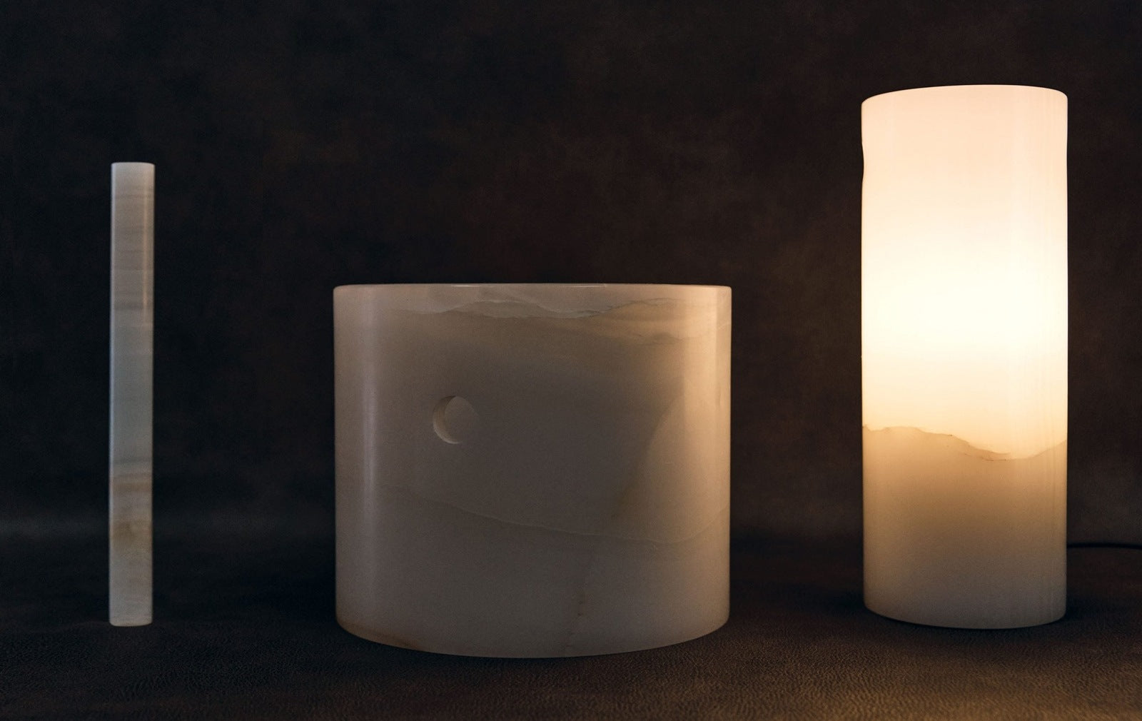 Onyx Stone Insert Lamp